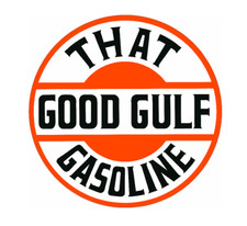 FITS VINTAGE THAT GOOD GULF GASOLINE MOTOR OIL PUMP RESTORATION STICKER DECAL picture