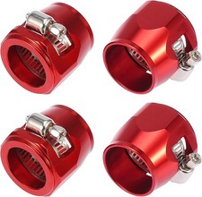 4PCS Hex Hose Finisher Clamp Screw Band Hose End Cover Fitting 12AN for Fuel Oil picture