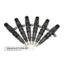 OEM Bosch Detroit Diesel DD13 FE1 Fuel Injectors Set 6 A4710700887 picture