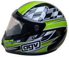 AGV SN66R 2002 Motorcycle Helmet Medium 7 1/8 – 7 1/4 Black Green NEW IN BOX picture