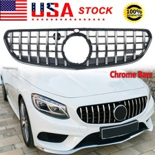 GT-R Style Chrome Bars Grille For Mercedes C217 W217 S500 S550 Coupe 2015-2017 picture
