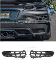 CARBON FIBER Replacement Rear Bumper Grille Vent Insert 23-Up Corvette C8 Z06 picture