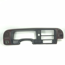 1995-1998 Chevy GMC Silverado Tahoe Radio Gauge Dash Bezel Maroon Red OEM picture