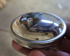 NOS Factory Chrome Motorcycle Gas Cap, Stock, OEM picture