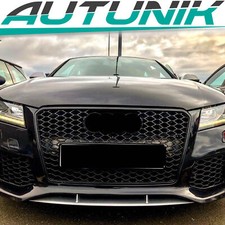 RS7 Style Honeycomb Sport Mesh Hex Grille Grill For Audi A7/S7 2012-2015 Black picture
