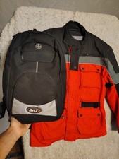 BILT THYPHOON H20 Moto JACKET W/ Padding In Elbows & Sholders Sz Large *Bundle picture