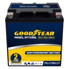 Goodyear GYTX30L 12V 32AH 400CCA Rechargeable High-Performance SLA AGM Battery picture
