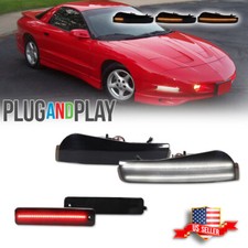 4PCS Smoke LED Bumper Signal+Side Marker For 93-97 Pontiac Firebird/Trans AM LS1 picture