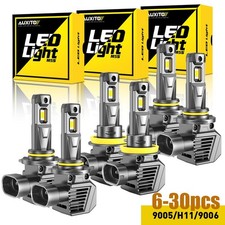 Auxito M5S 9005 9006 H11 LED Bulb 6500K White For Halogen Replacement 20000LM picture