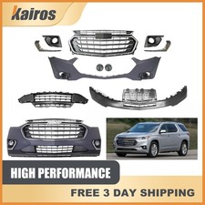 Complete Front Bumper Cover Kit with Fog Lights For 2018-2021 Chevrolet Traverse picture