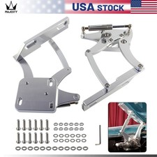 Billet Hood Hinge Kit Pair Left and Right Side For Ford Mustang 1967-1969 Silver picture