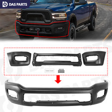 Fit For 2019 2020-2026 Ram 2500 3500 Front Face Bar Black Split Steel 6QB37TZZAB picture