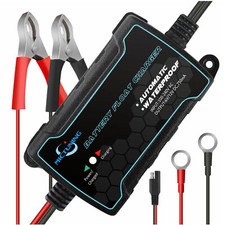 Automatic Battery Charger 6V/12V Maintainer Motorcycle Trickle Float Charger Kit picture