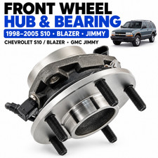 Front Wheel Bearing and Hub Assembly fits 98-05 S10 Blazer Jimmy RWD picture