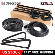 Complete Door Window Weatherstrip Seals Set Kit for 1981-1990 Chevy GMC C10 K10 picture