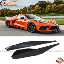 For 2020-2026 Corvette C8 Z51 Side Skirts Stage 2PC Gloss Black picture