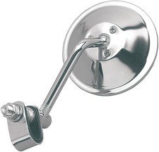 Emgo Universal Clamp-On Mirror - Round 4in. Stem - Tinted picture