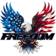Bald Eagle American Patriotic Freedom Decal picture