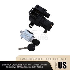 2IN1 LOCK CYLINDER & IGNITION STARTER SWITCH FOR CHEVY IMPALA MALIBU OLDS ALERO picture