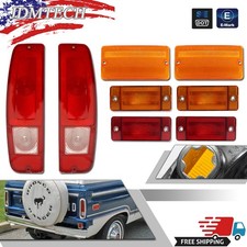 NEW 1970-1977 EARLY FORD BRONCO MARKER, PARKING, AND TAILLIGHT LENS SET. picture