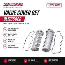 Left & Right Engine Valve Cover For 04-10 Ford F-150 V8 5.4L 9L1Z6582D 9L1Z6582C picture