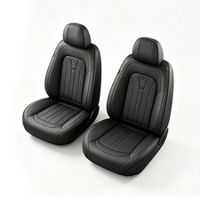 Faux Leather Front Car 2 Seat Covers For Chevrolet Malibu 2009-2026 Cushion Pad picture