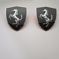 Ferrari 812 Superfast GTS 612 Scaglietti Carbon Fiber Fender Shield Badge Set picture