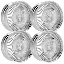(Set-4) Cavallo CLV-41 20x8.5 5x114.3/5x120 35mm Nano Chrome wheels rims 20 Inch picture
