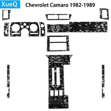 15Pcs Forged Carbon Fiber Full Interior Trim Kits For Chevrolet Camaro 1982-1989 picture