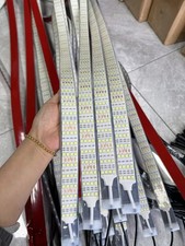 BRIGHTEST 4PCS 5FT Quad Row LED Strips 6000K White Bluetooth App Strobe 12V picture