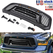 For 2013-18 Dodge Ram 1500 Rebel Style LED Honeycomb Front Upper Hood Grille picture