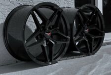 Gloss Black Carbon Flash C7 ZR1 Corvette Wheels FITS: C6 Z06/GS/ZR1 19X10/20X12
