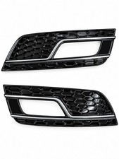 Audi A5 S-Line S5 2013-2017 Front Bumper Light Fog Lamp Grille Cover Pair picture
