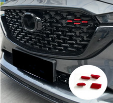 ABS Glossy Red Front Grille Trim Cover 4PCS For Mazda CX-5 2022-2025 picture