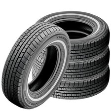 4 Milestar MS775 155/80R13 79S Tire White Side Wall Classic Vintage All Season picture