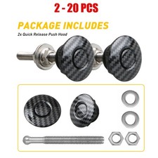 Car Button Release 2-20X Quick Bonnet Hood Bumper Pins Lock Universal Clip Latch picture