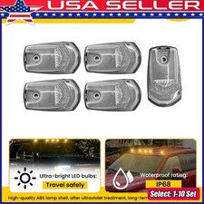 1-10xAmber LED Cab Roof Marker Lights Clear For 2017-2022 Ford Super Duty Pickup picture