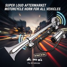 Moto Horn 3.0 Super Loud 🌟All Vehicles Cars & Trucks Chrome picture