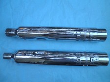 2017-24 HARLEY CVO TOURING ELECTRA STREET GLIDE CHROME / CHROME EXHAUST MUFFLERS picture