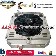 Aluminum Radiator Shroud Fan For  1947-1954 Chevy Truck 3100 3600 3800 Pickup V8 picture
