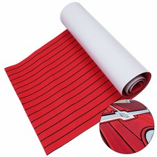 Premium Yacht Sea Deck EVA Foam Flooring Bevel Boat Teak Decking Sheet Mat Red picture