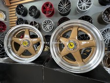 4 x 17 Inch 4x100/4x114.3 Ferrari Style Bronze Polished Wheels: Fits For BMW picture
