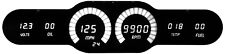 Universal 6 Gauge Digital Dash Panel With Bar-Graph Sweeps and White LED Gauges picture
