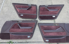 1990-1993 Honda Accord 4dr door Burgundy Sedan Door Cards Panel OEM maroon liner picture