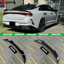 Glossy Black / Forged Carbon Fiber Rear Trunk Spoiler Wing Fits Kia K5 2021-2024 picture
