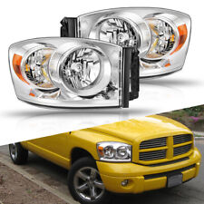 Fit 06-2008 Ram 1500 06-09 2500 3500 Pickup Headlights 06 07 08 Left+RIght 2PCS picture