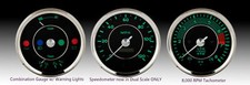 Genuine VDO Gauge 3 pc Set 356 Speedster Spyder Porsche 2 Yr warranty picture