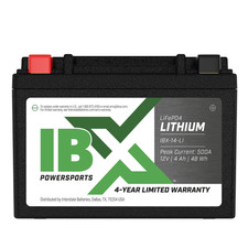 Interstate Batteries IBX 12V Lithium Powersports Battery 500CA Group 14 12V 4AH picture