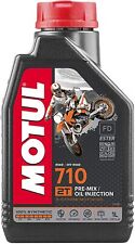 Motul 710 2T 100% synthetic 2-Stroke Ester Core 1L Engine Motor Oil 1 x 1L picture