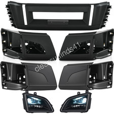 FiTs 2018-2024 Volvo VNL Corner Bumper / Center Front Bumper Wth Fog Light Holes picture